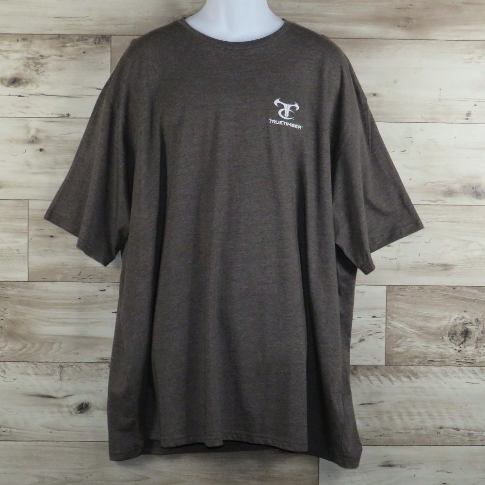 TRUETIMBER* Men's Short Sleeve Crew Neck Straight‎ Hem Pullover Tee Shirt~ 4XL